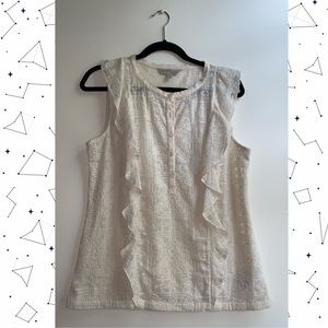 Banana Republic Embroidered Blouse - Ruffles